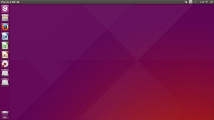 Рабочий стол Ubuntu 15.04.