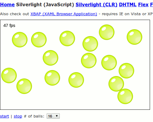 Silverlight-пузырьковый знак