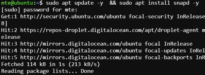 Snapcraft Установка Snapd Ubuntu