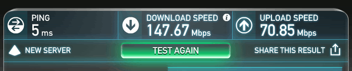 Speedtest-onevpn-SG