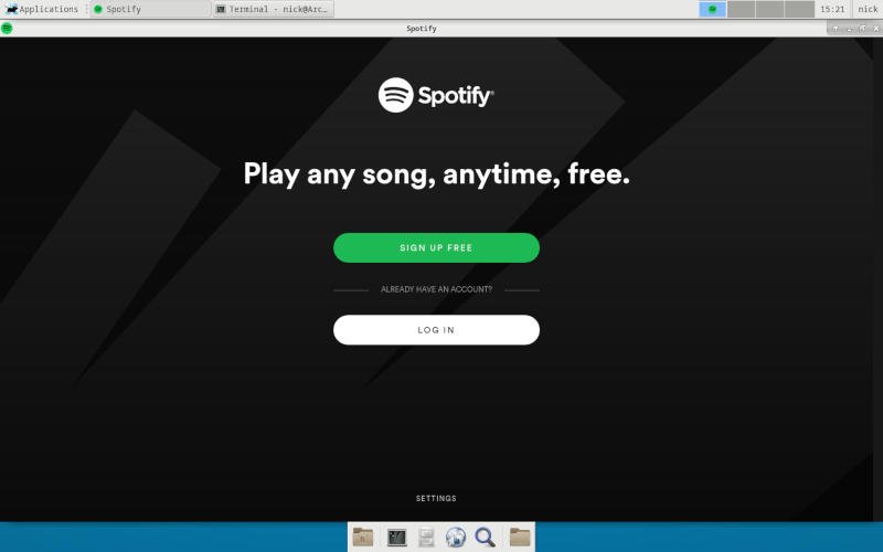 Spotify в Arch Linux