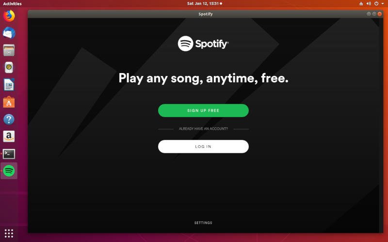 Spotify в Ubuntu