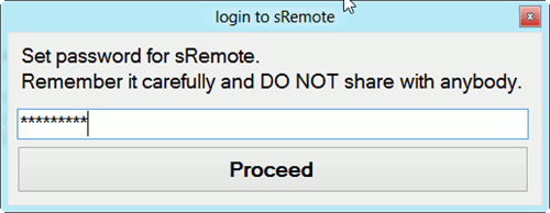 sremote-set-пароль