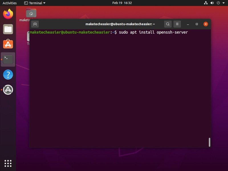 Ssh при установке Ubuntu