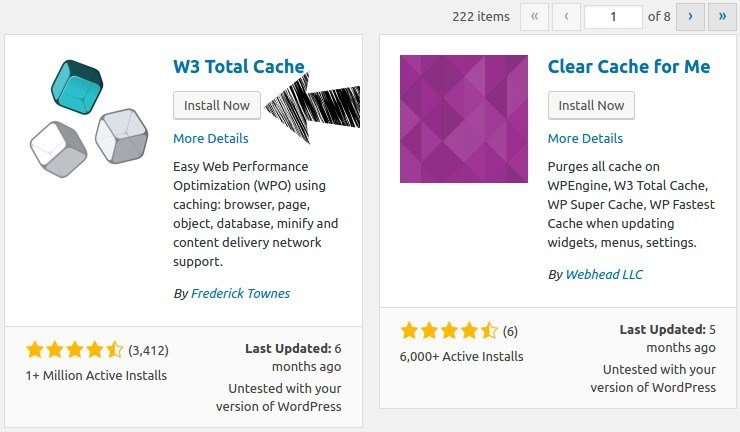 Установите плагин W3 Total Cache WordPress.