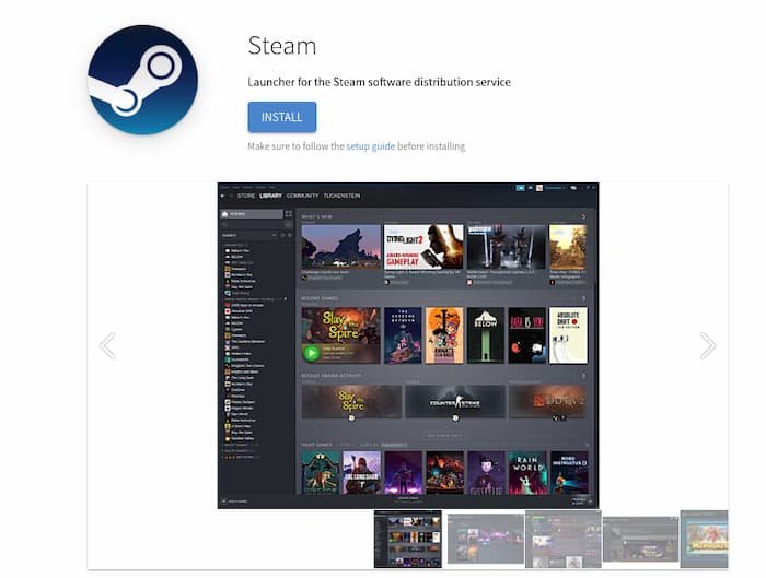 Steam Флэтпак