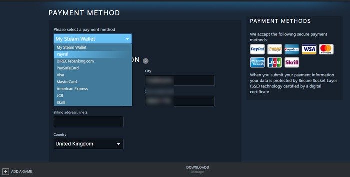 Steam не работает при открытии Paypal