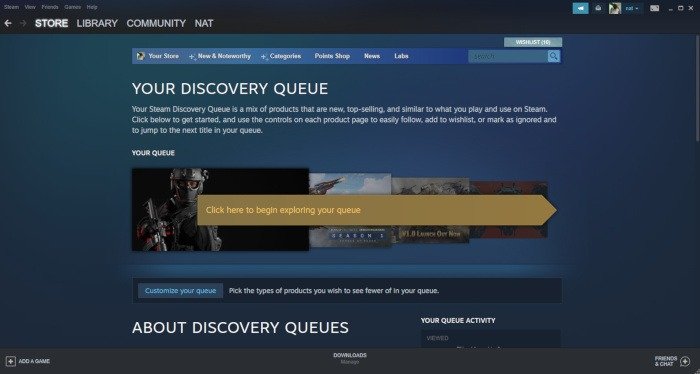 Steam против Epic Steam Discovery Queue