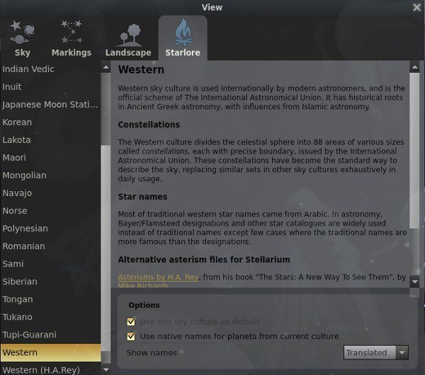 stellarium-change-starlore