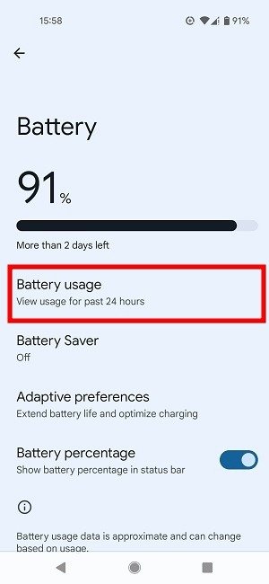 Остановить запуск приложений в фоновом режиме Android Battery Menu