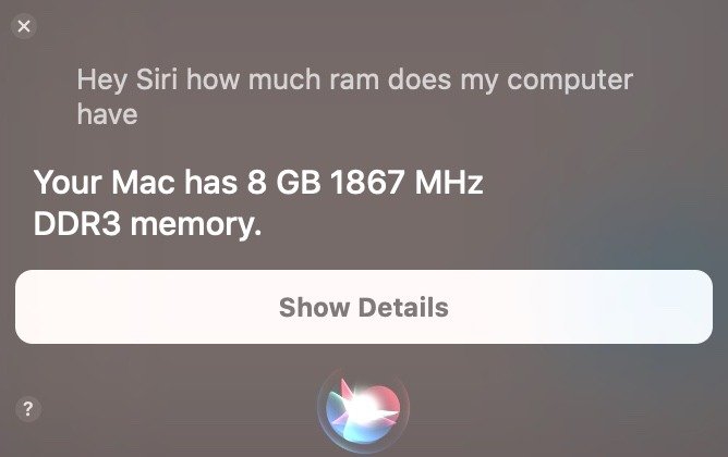 Неожиданное использование Siri Mac Ram