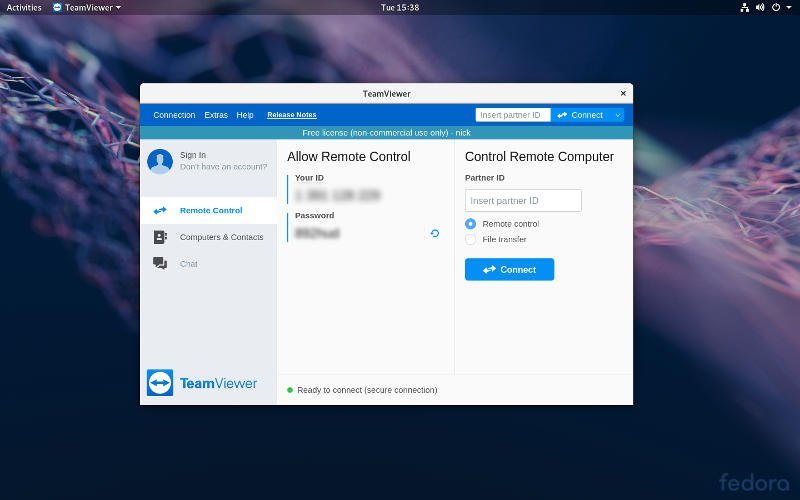 Teamviewer в Fedora