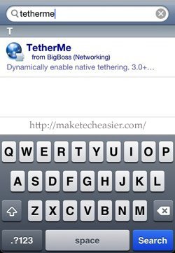 Поиск-TetherMe-Cydia
