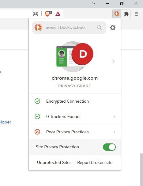 Лучшие расширения безопасности и конфиденциальности Chrome для обеспечения безопасности в Интернете Duck 2