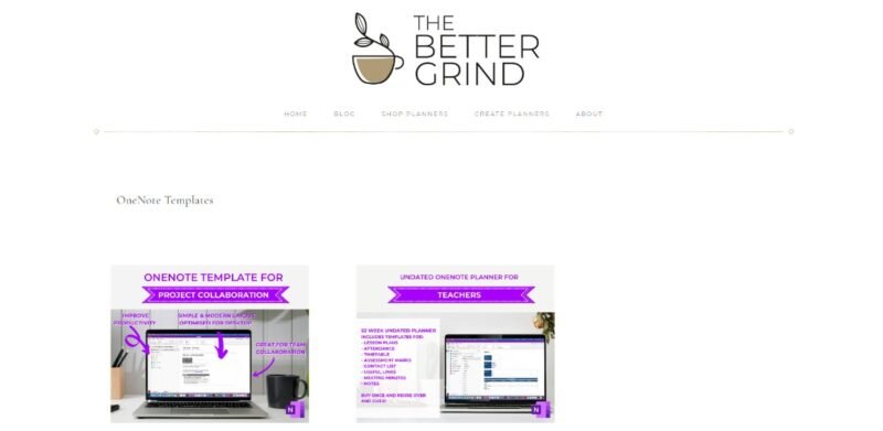 Бесплатные шаблоны Onenote Better Grind