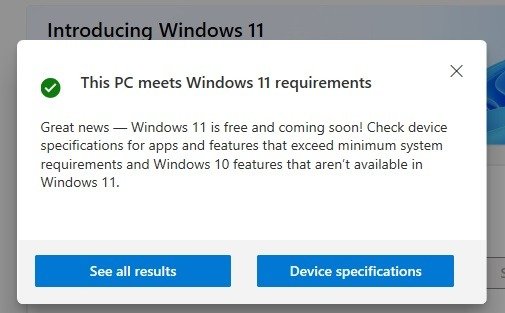 Что нужно сделать до и после установки Windows 11 Результаты проверки работоспособности ПК