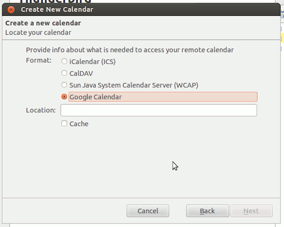 Thunderbird-Google-календарь