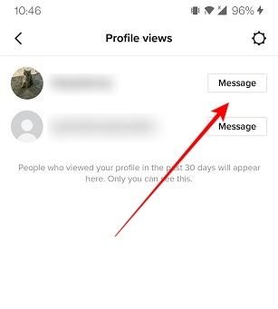 Просмотры профиля Tiktok Отправить сообщение