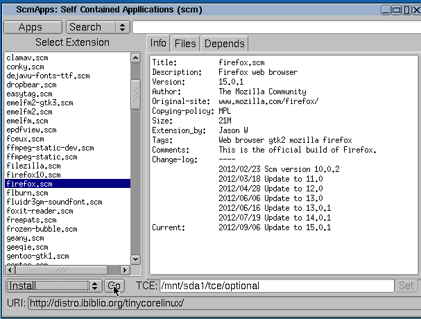 tinycore-install-scm-apps