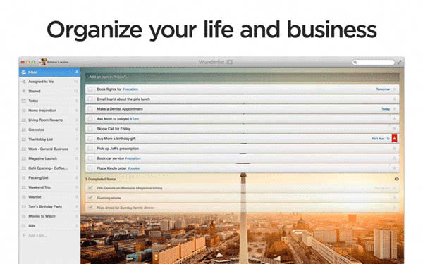 Списки дел для Mac — wunderlist
