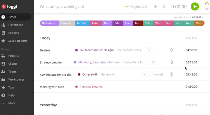 toggl-отслеживание-выставление счетов за время
