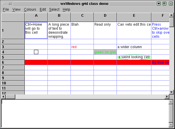 набор инструментов-wxwidgets-grid