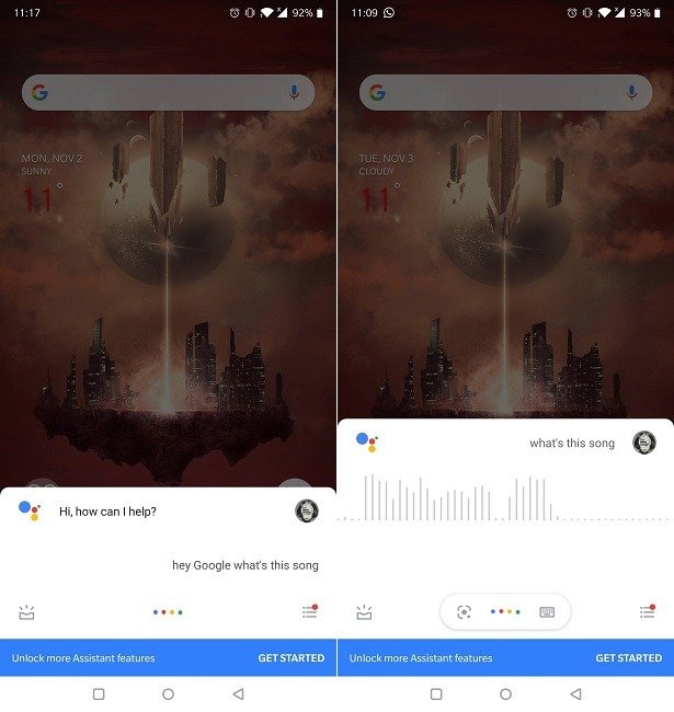 Топ приложений, определяющих музыку, прослушивание Google Assistant