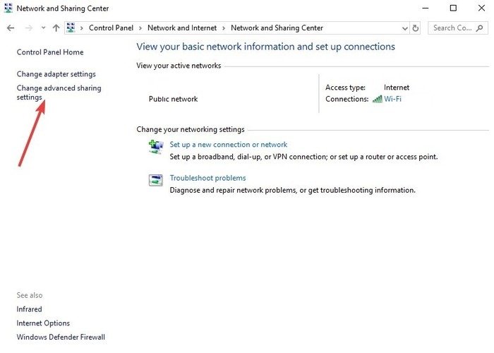 передача файлов-linux-windows-через-lan-control-panel-network-and-internet-network-and-sharing-center-change-advanced-settings