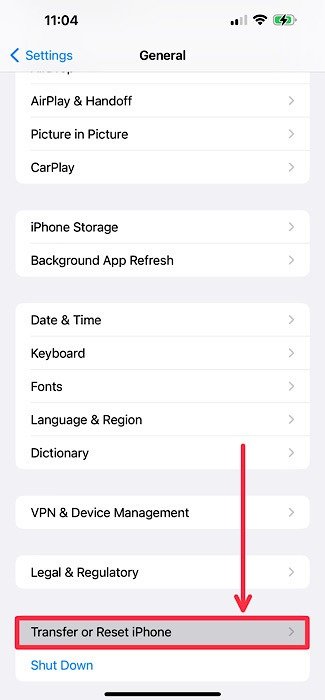 Перенос или сброс Iphone