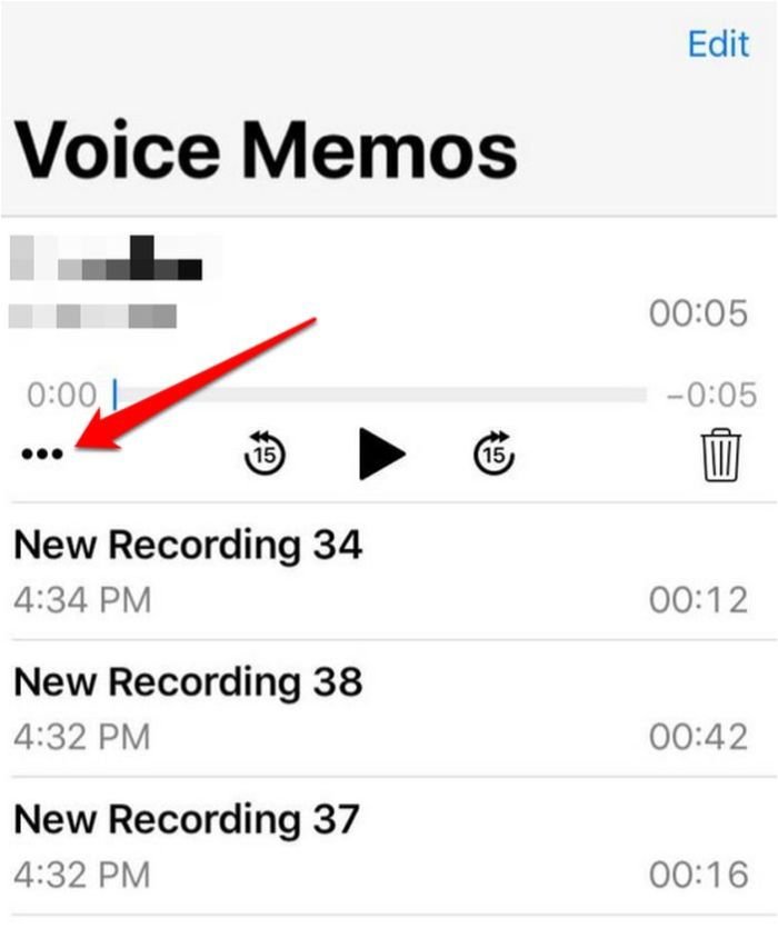 Передача голосовых заметок Iphone Voice Memos Ellipsis