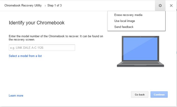 превратить ноутбук в Chromebook-cloudready-local-image