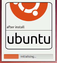 логотип Ubuntu после установки