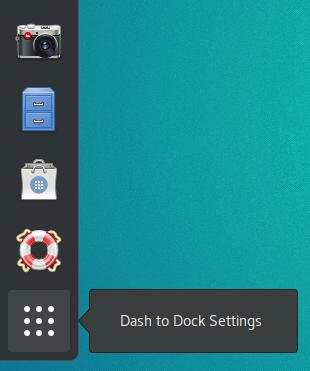 Настройки GNOME Dash To Dock