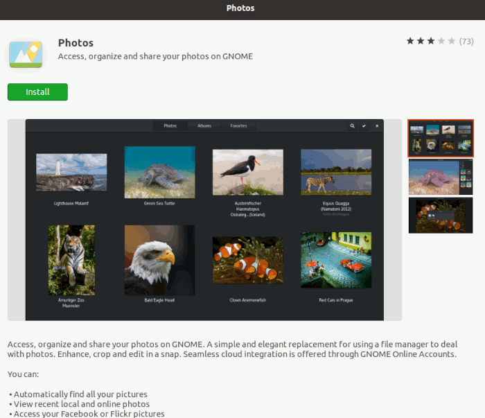 Фотографии установки Gnome в Ubuntu