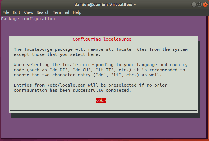 Ubuntu-localepurge