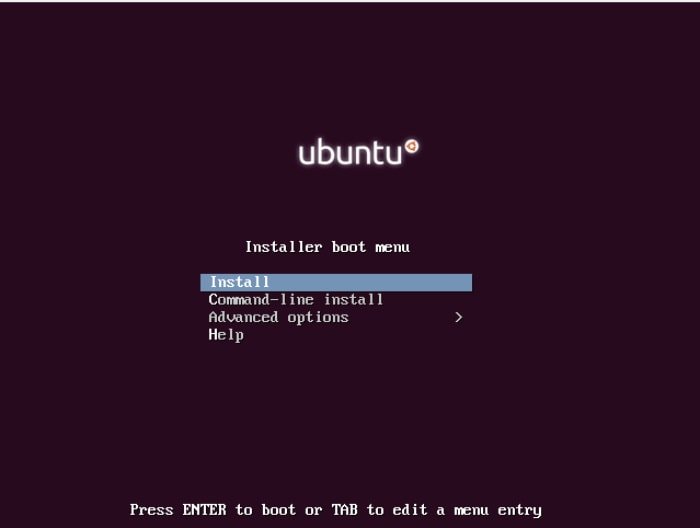 Ubuntu-минимальная загрузка-мин