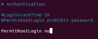 Ubuntu Ssh Server Secure 06 Отключить root-вход