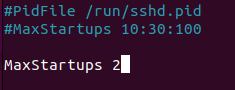 Ubuntu Ssh Server Secure 13 Уменьшает количество одновременных подключений