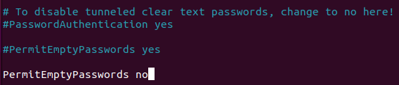 Ubuntu Ssh Server Secure 16 Отключить пустые пароли