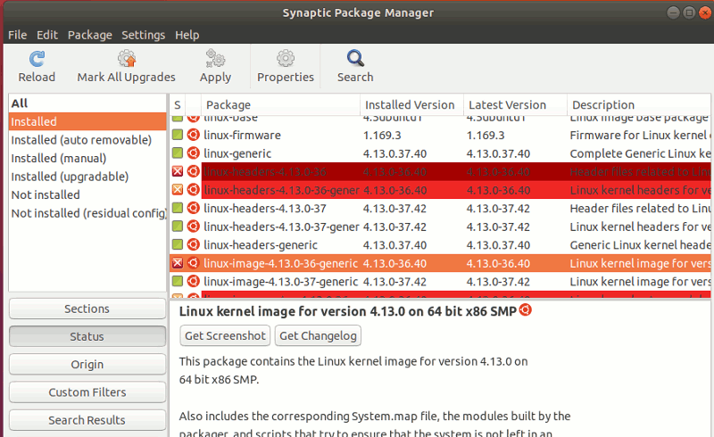 Ubuntu-Synaptic-Remove-Linux-заголовки