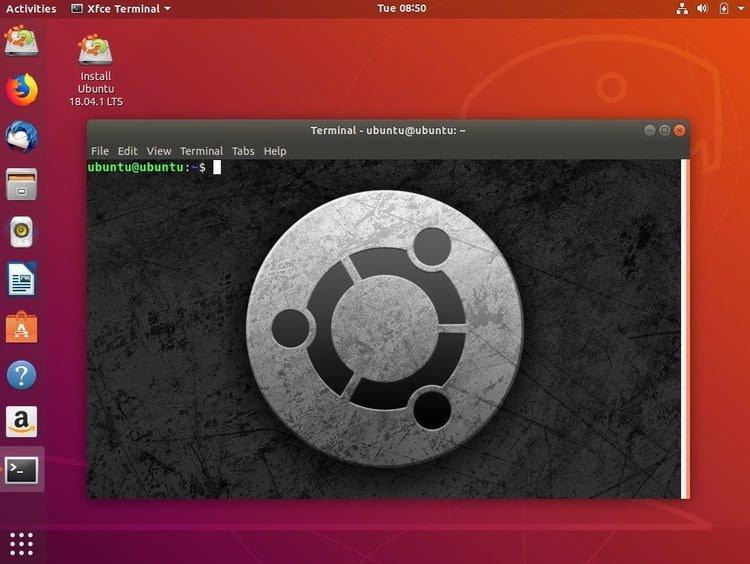 Ubuntu-терминал-новые обои