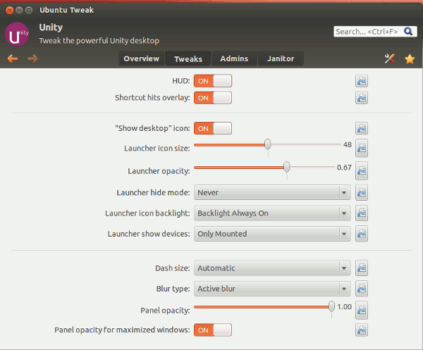 настройки ubuntu-tweak-unity