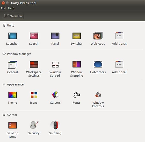 Ubuntu-рабочие пространства-tweak-tool-ui