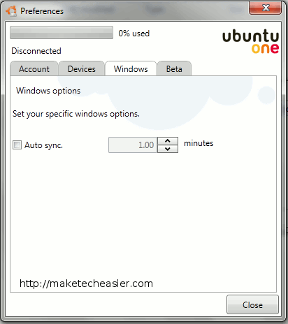 Ubuntuone-автосинхронизация