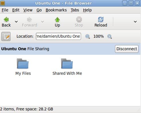 папки ubuntuone