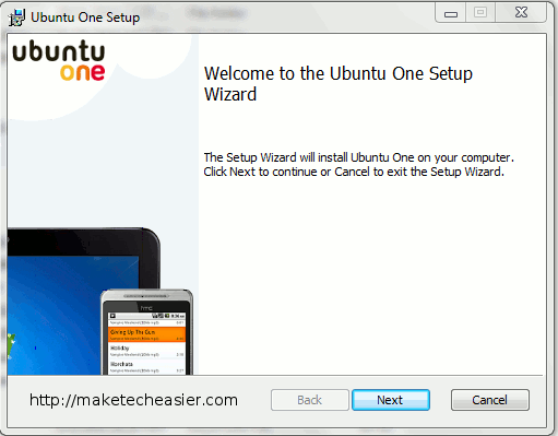 установка ubuntuone