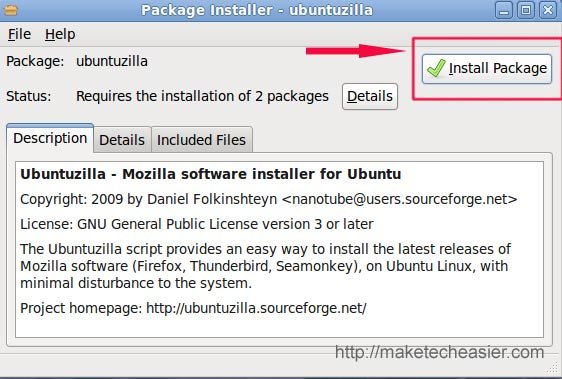 UbuntuZilla-установить-Deb
