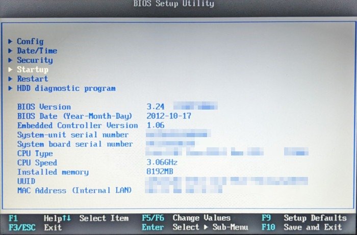 Сравнение Uefi и Bios 02 Главное меню Bios