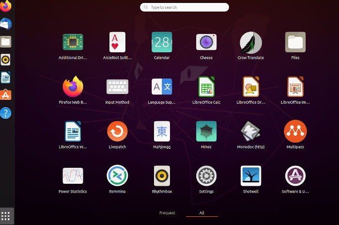 Обзор Umix Ubuntu Gnome Launcher