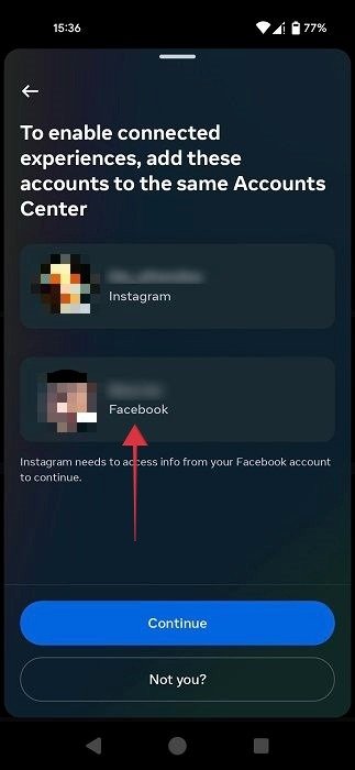 Отключить Facebook Instagram Android Выберите Fb